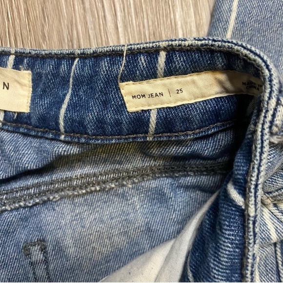 PacSun Blue and white striped Women's Mom Jeans size 25 - Picture 5 of 7
